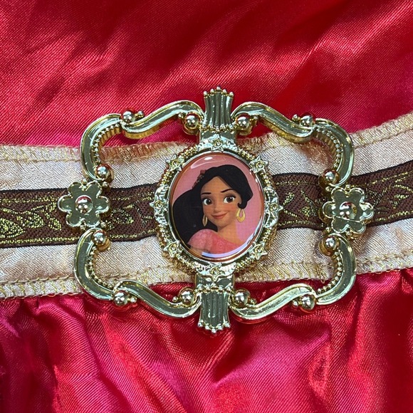 Disney Elena of Avalor Princess Dress Costume with Tiara Girls Size M (7-8) - Picture 9 of 12